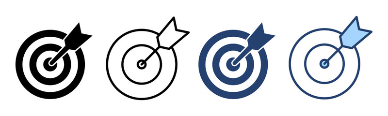 Target icon vector. goal icon vector. target marketing sign and symbol