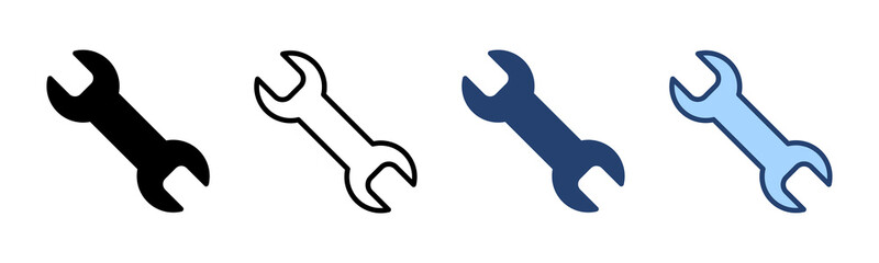 Wrench icon vector. repair icon. tools sign and symbol
