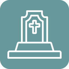 Fototapeta premium Tomb Icon Style