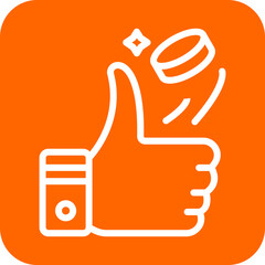 Coin Toss Icon Style