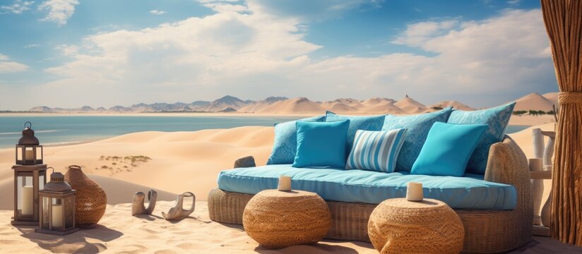 As the scorching sun beat down on the yellow sand dunes of the Countryn desert, the sky displayed a vibrant blue, creating a stunning landscape that beckoned travelers to embark on an adventurous