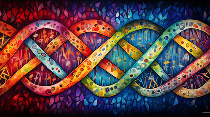 abstract weave background, colorful backdrop