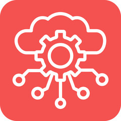 Cloud Computing Icon Style