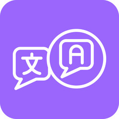Language Barrier Icon Style