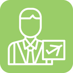 Airport Representative Icon Style