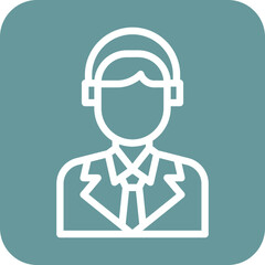 Airline Agent Icon Style