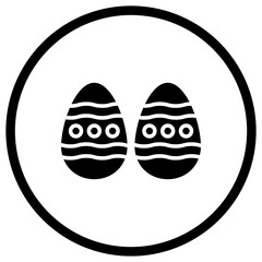 Easter egg Vector Icon Design Illustration