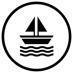 Boat Vector Icon Design Illustration
