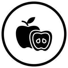 Apple Vector Icon Design Illustration