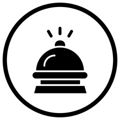 Hotel bell Vector Icon Design Illustration