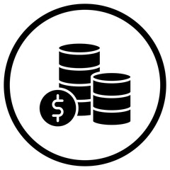 Coins Vector Icon Design Illustration