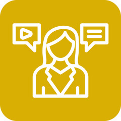 Female Influencer Icon Style