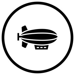 Zeppelin Vector Icon Design Illustration © Graphixs Art