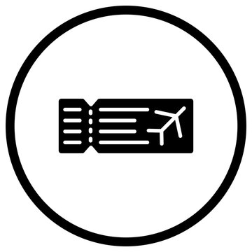 Plane ticket Vector Icon Design Illustration