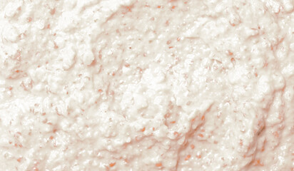 Vanilla cream ice cream. Ice cream texture. Delicious sweet dessert close-up as a background.