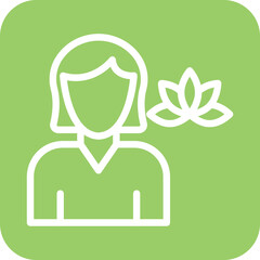 Massage Therapist Icon Style