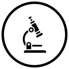 Microscope Vector Icon Design Illustration