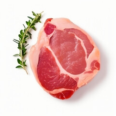 Meat raw pork chop