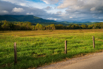 Fototapeta na wymiar The Cades Cove in the Great Smoky Mountains National Park