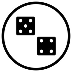 Dices Vector Icon Design Illustration