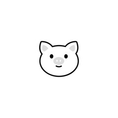 cute coloring book animal heads coloring