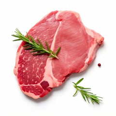 Meat raw veal cutlet