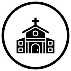 Church Vector Icon Design Illustration