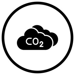 Carbon dioxide Vector Icon Design Illustration