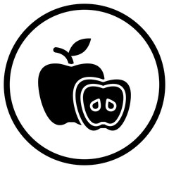 Apple Vector Icon Design Illustration