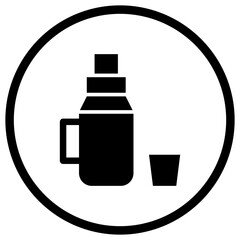 Thermos Vector Icon Design Illustration