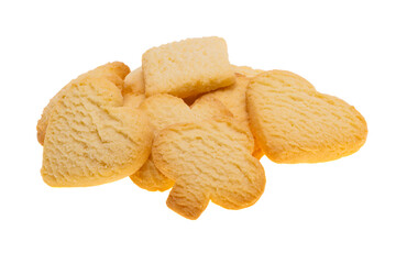 butter cookies isolated