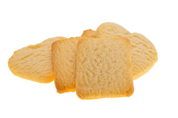 butter cookies isolated