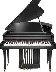 grand piano, AI Generated