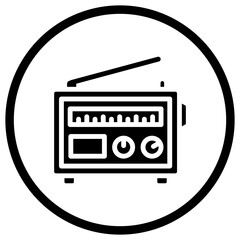 Radio Vector Icon Design Illustration
