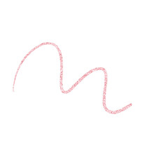 Abstract transparent glitter hand drawn cute scribble