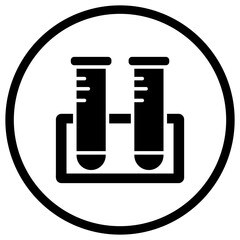 Test Tubes Vector Icon Design Illustration