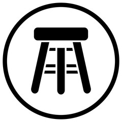 Bar Stool Vector Icon Design Illustration