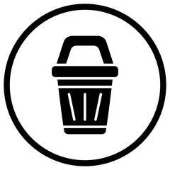 Bin Vector Icon Design Illustration