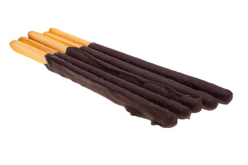 grissini in chocolate isolated