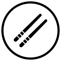Chopsticks Vector Icon Design Illustration