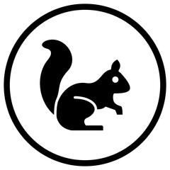 Squirrel Vector Icon Design Illustration