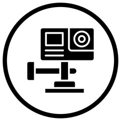 Action Camera Vector Icon Design Illustration