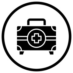First Aid Kit Vector Icon Design Illustration