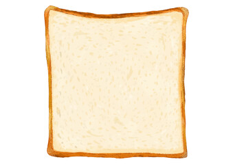 焼く前の食パン-スライス1枚