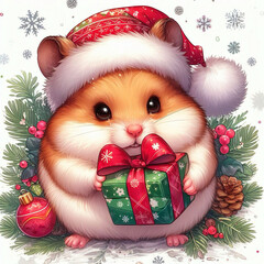 Cute Hamster squirrel Santer  