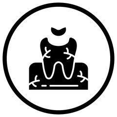 Dental Filling Vector Icon Design Illustration