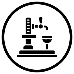Beer Tap Vector Icon Design Illustration