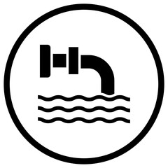 Drainage Vector Icon Design Illustration
