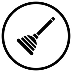 Plunger Vector Icon Design Illustration