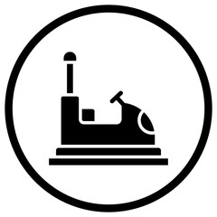Bumper Car Vector Icon Design Illustration